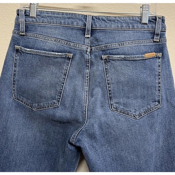 Joe's jeans The Wyatt High Rise Retro Crop Distressed Medium Wash Size 28 - Picture 8 of 11